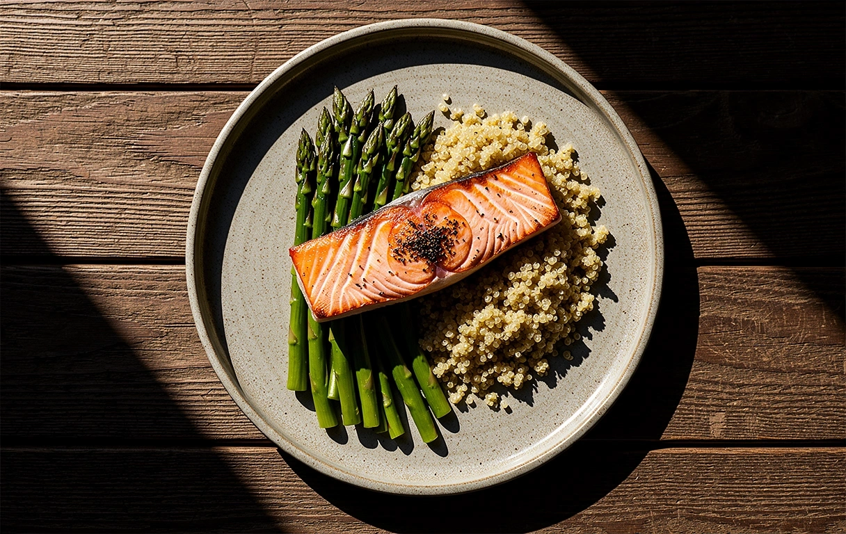 A balanced whole food plate